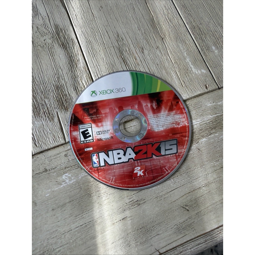 NBA 2K15 (Microsoft Xbox 360, 2014) NO TRACKING - DISC ONLY